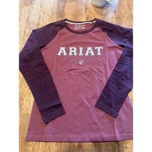Ariat Women's LS Baseball Tee Size M NWOT